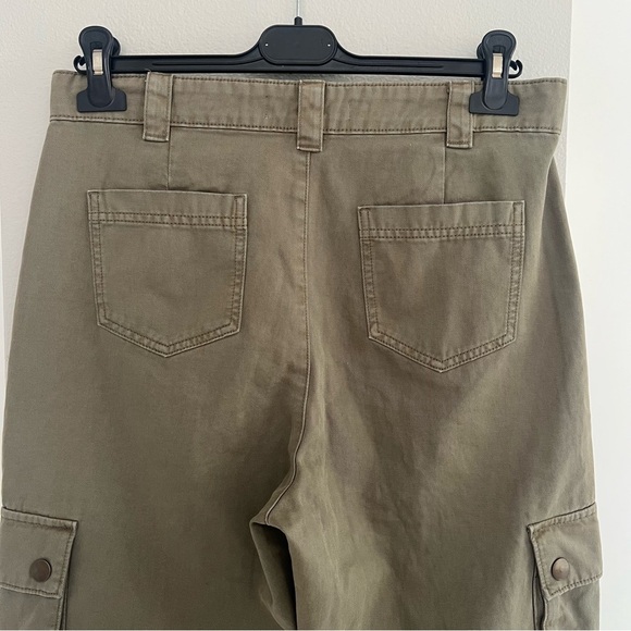 Zara High-Waisted Cargo Pants – Utility, Workwear, Streetwear - Size 6 - Green - Picture 7 of 14